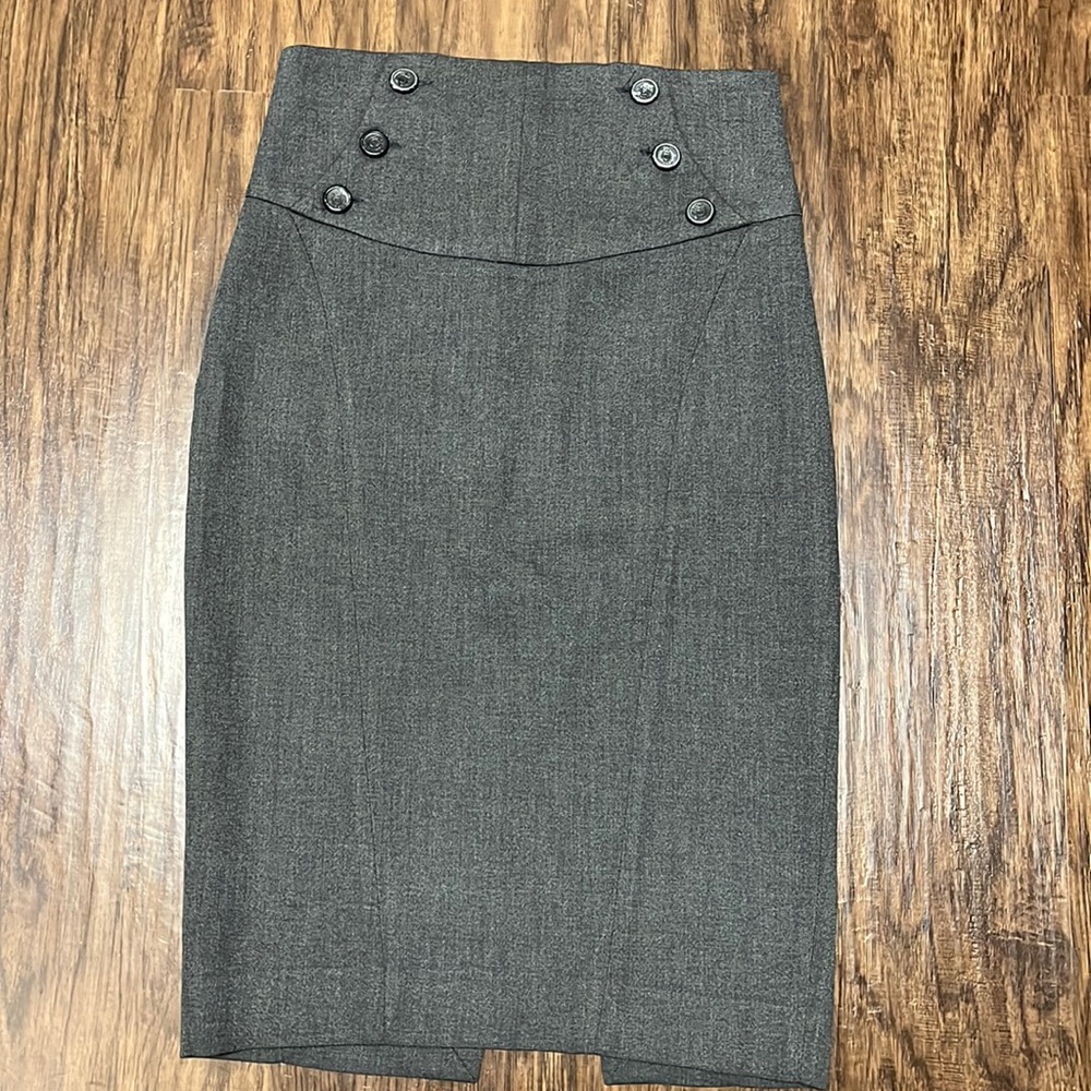 Zara Pencil Skirt with button detail